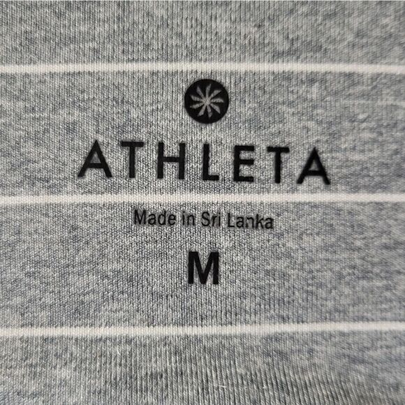 Athleta Gray Stripe Salutation 7/8 Tight In POWERVITA - Picture 8 of 16